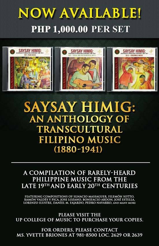 Saysay Himig - An Anthology of Transcultural Filipino Music (1880-1941) v2